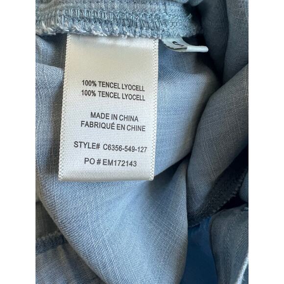 CLOTH & STONE Chambray Button Down Long Sleeve Belted Jumpsuit Sz Small - Picture 8 of 10